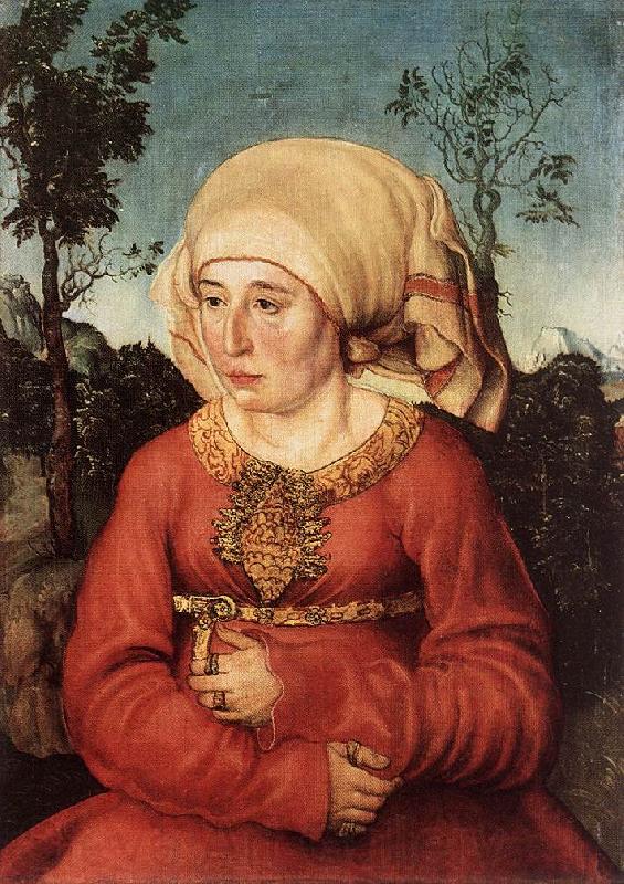 CRANACH, Lucas the Elder Portrait of Frau Reuss dgg Spain oil painting art